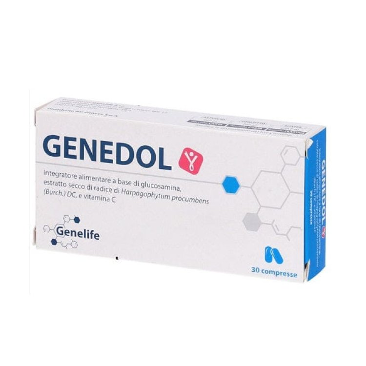 Genelife Genedol Integratore Ossa Articolazioni Glucosamina Vitamina C 30 Compresse