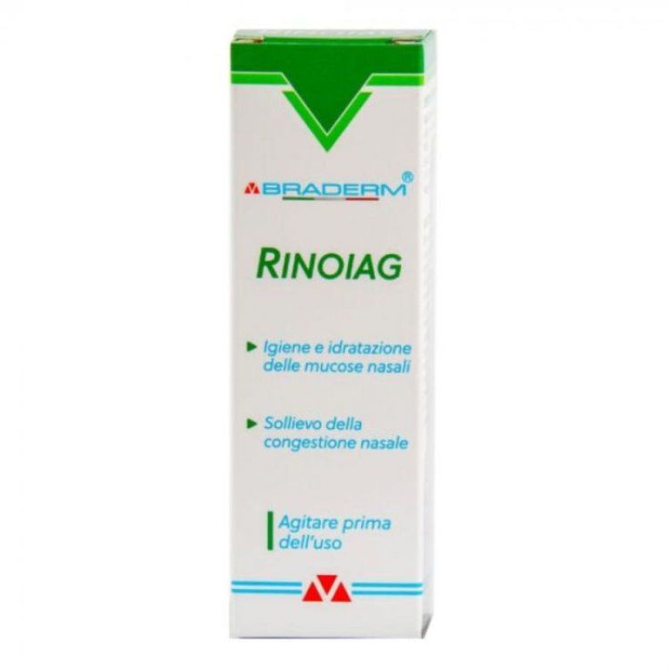 Braderm Rinoiag Spray Nasale Igienizzante per Igiene Nasale 30 ml Braderm Rinoiag Spray Nasale Igienizzante per Igiene Nasale 30 ml