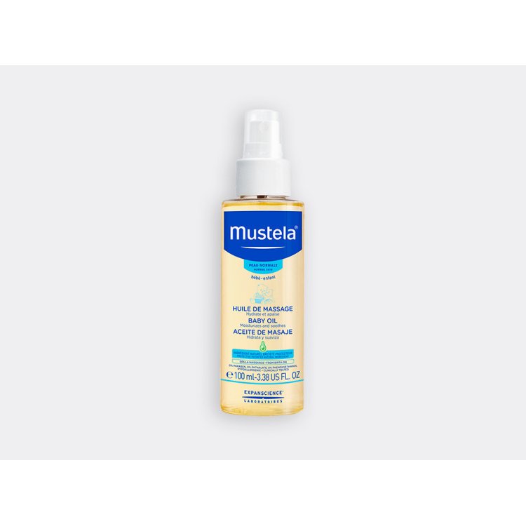Mustela Olio Idratante Massaggio Neonati Emolliente e Nutriente 100ml