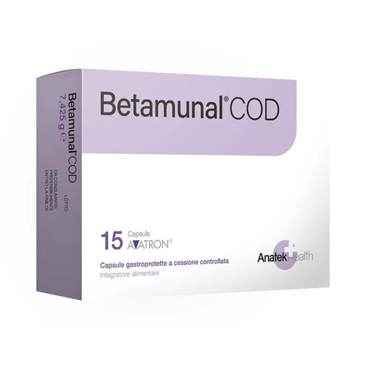 Betamunal Cod Integratore Probiotici Beta Glucano Sistema Immunitario 15 Capsule