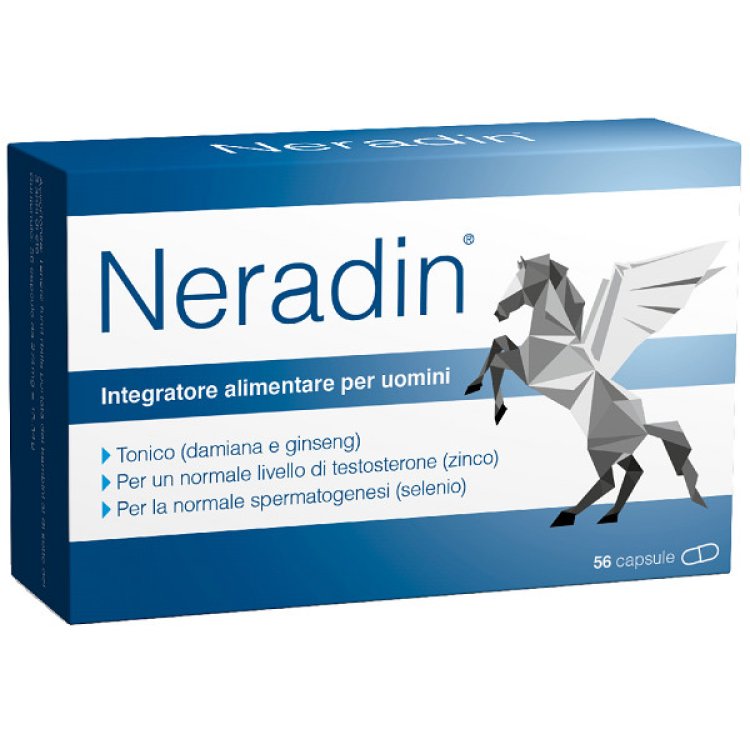 PharmaSGP Neradin Integratore Alimentare per Uomini con Damiana e Ginseng - 56 Capsule PharmaSGP Neradin Integratore Alimentare per Uomini con Damiana e Ginseng - 56 Capsule