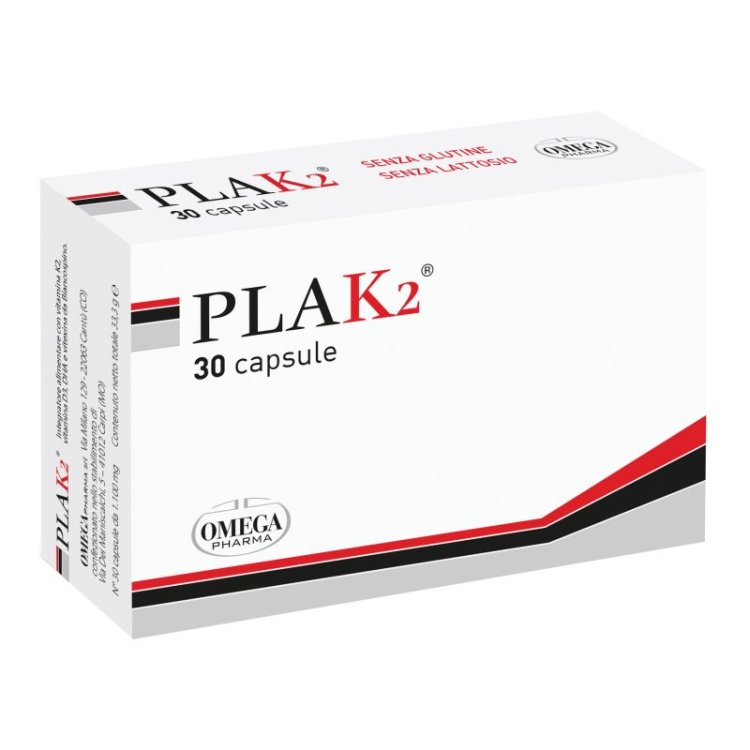Omega Pharma Plak2 Integratore per Circolazione, Pressione e Cuore - 30 Capsule