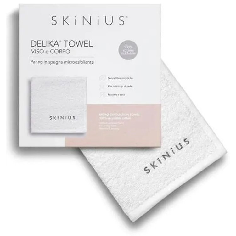 Skinius Delika Towel Panno Struccante Microesfoliante 30x30 cm