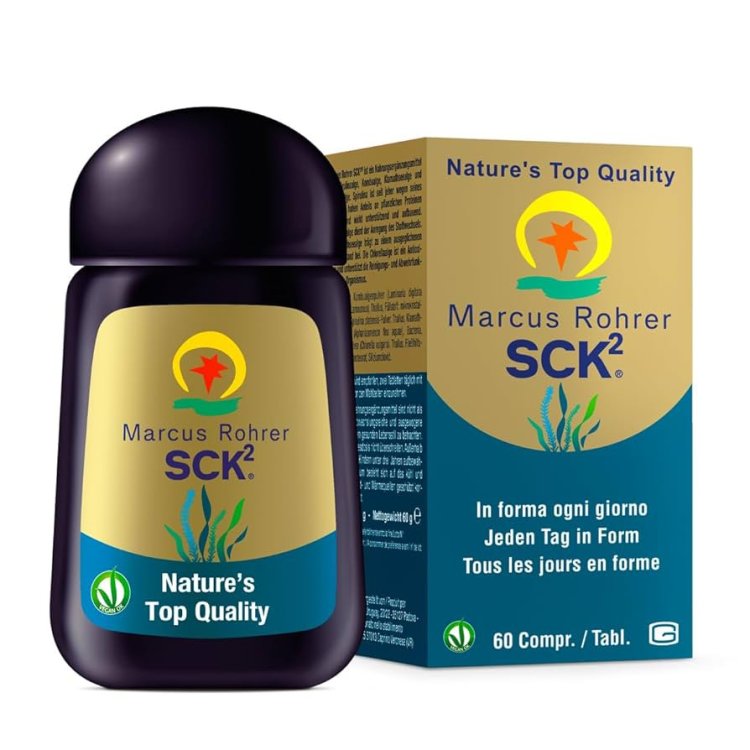 Marcus Rohrer Spirulina SCK2 Integratore Alimentare Vegano Supporto Metabolismo 60 Compresse