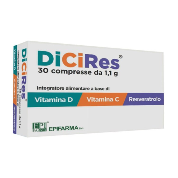 Epifarma Dicires Integratore Vitamina D C Resveratrolo Antiossidante 30 Compresse
