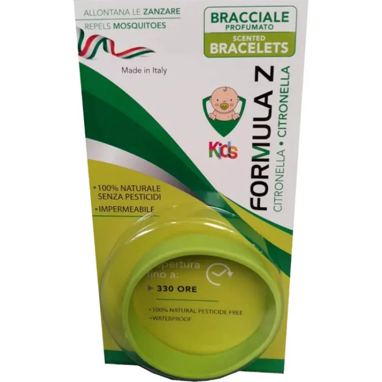 Meds Formula Z Braccialetto Antizanzare Baby Citronella Non Tossico 1pz