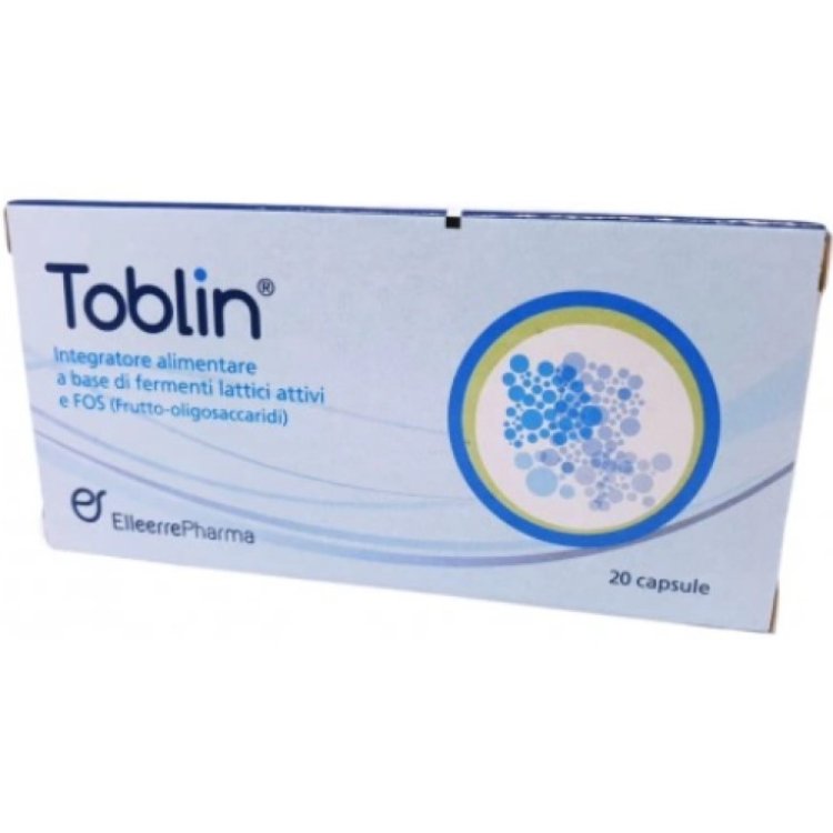 Elleerre Pharma Toblin Integratore per Flora Intestinale 20 Capsule Elleerre Pharma Toblin Integratore per Flora Intestinale 20 Capsule