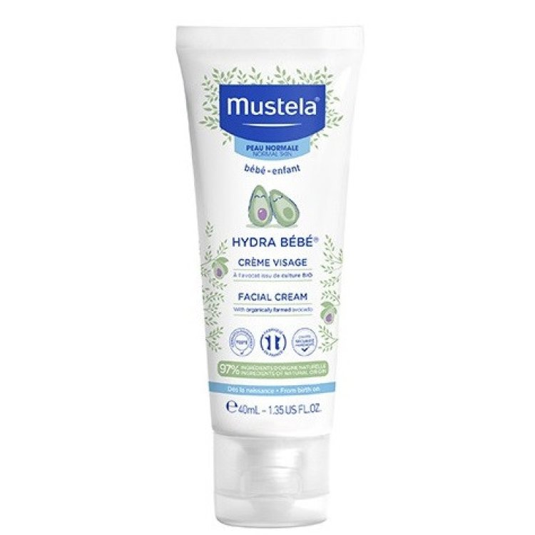 Mustela Hydra B&eacute;b&eacute; Crema Viso Idratante Quotidiana Neonati 40ml
