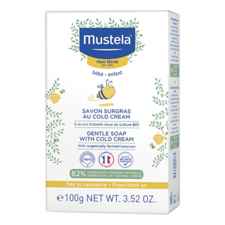 Mustela Sapone Nutriente Cold Cream per Neonati e Bambini Pelle Secca 100g