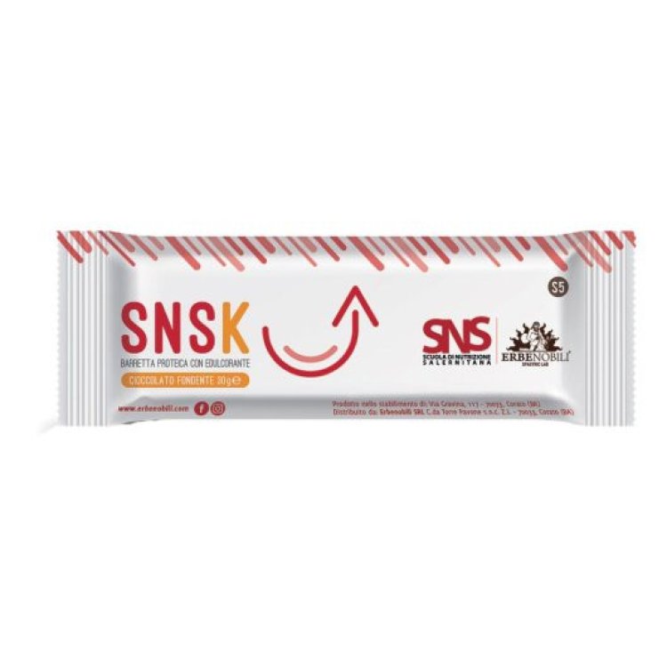 Erbenobili Snsk Barretta Proteica Cioccolato Fondente 30G Erbenobili Snsk Barretta Proteica Cioccolato Fondente 30G
