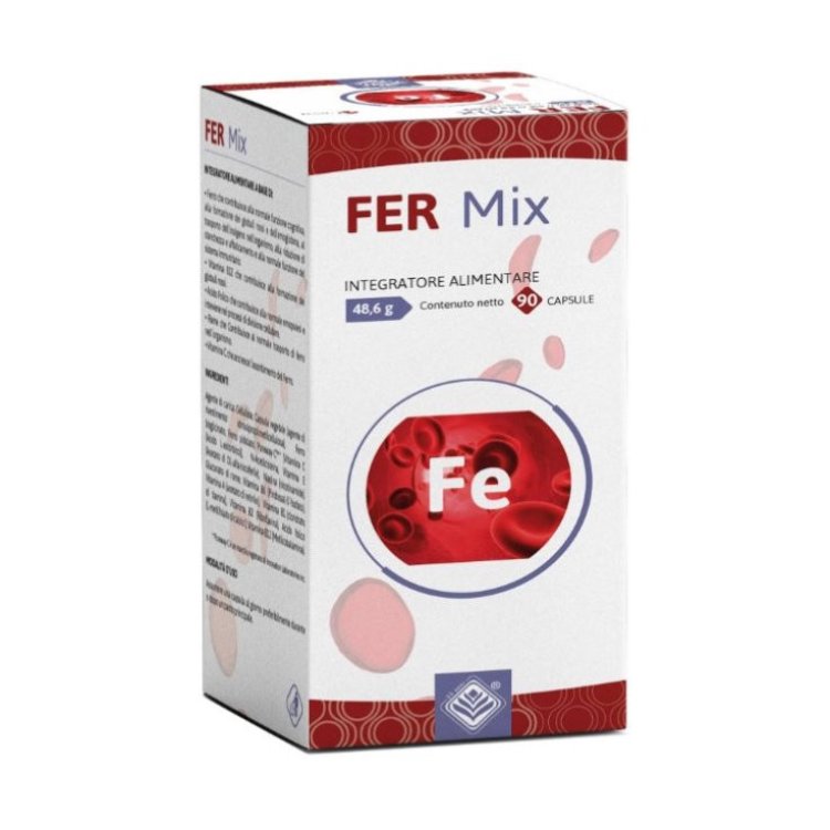Gheos Fer Mix Integratore per Assorbimento Ferro e Energia - 90 Capsule