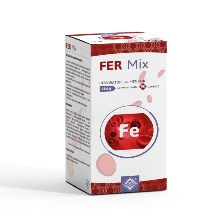 Gheos Fer Mix Integratore di Ferro per Cognizione e Sistema Immunitario 45 Capsule