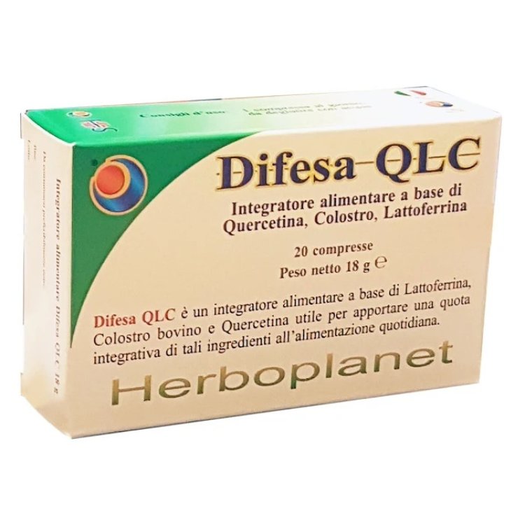 Herboplanet Difesa QLC Integratore Alimentare per Sistema Immunitario, 20 Compresse