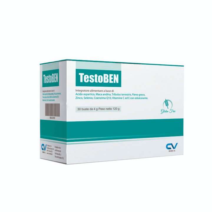 Cv Medical Testoben Integratore Alimentare Tonico per Uomo in 30 Bustine