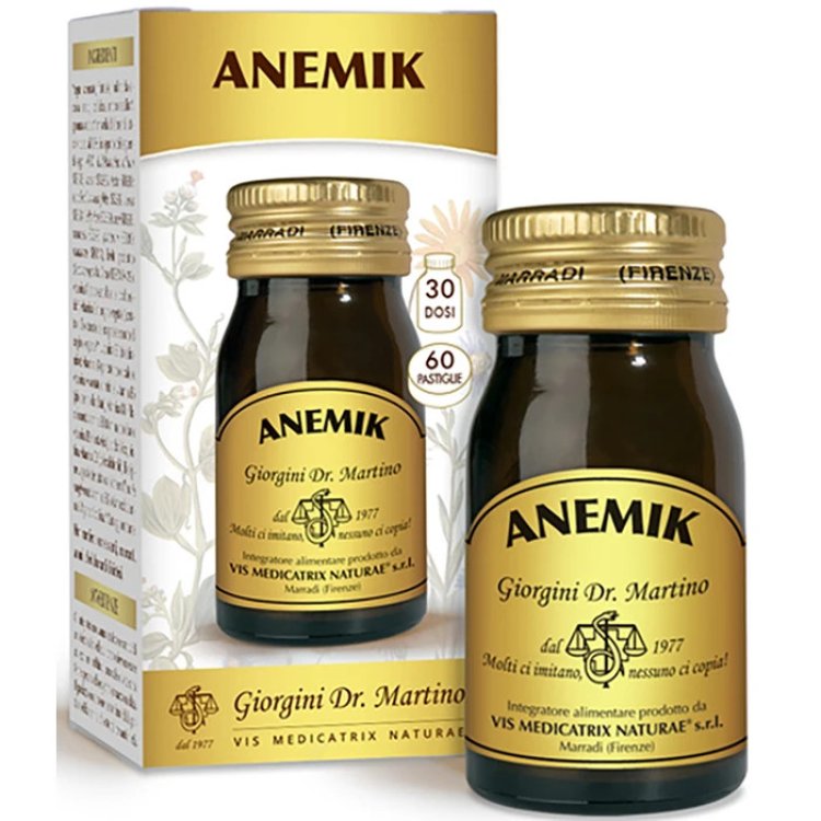 Giorgini Anemik Integratore Alimentare per Emoglobina e Tessuti - 60 Pastiglie Giorgini Anemik Integratore Alimentare per Emoglobina e Tessuti - 60 Pastiglie
