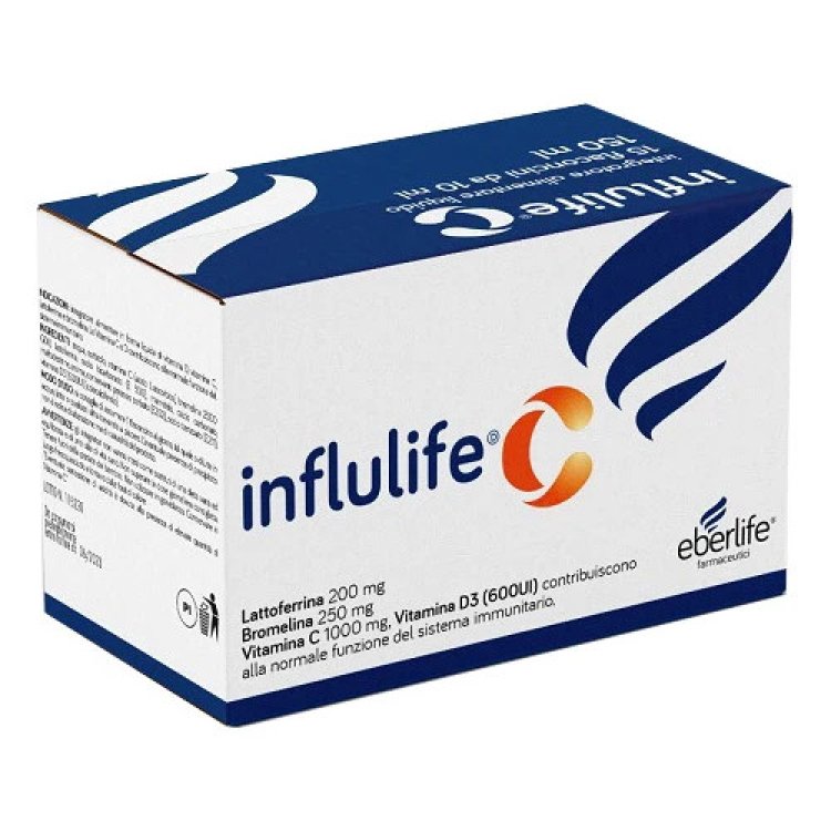 Eberlife Influlife C Integratore Sistema Immunitario Vitamina C D Lattoferrina 15 Flaconcini