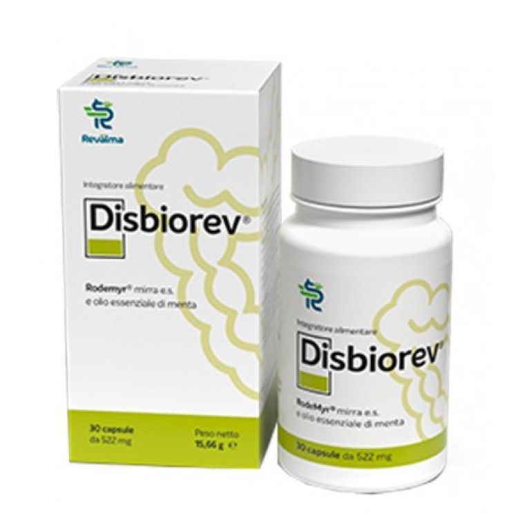 Revalma Disbiorev Integratore Alimentare per Digestione - 30 Capsule