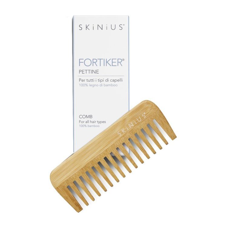 Skinius Fortiker Pettine in Bamboo Massaggiante per Capelli