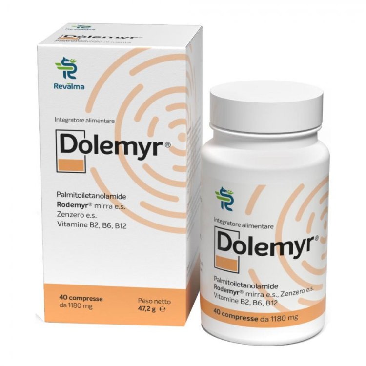 Revalma Dolemyr Integratore Alimentare per Dolore Cronico e Neuropatico, 40 Compresse Revalma Dolemyr Integratore Alimentare per Dolore Cronico e Neuropatico, 40 Compresse