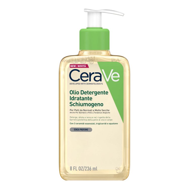 Cerave Olio Detergente Idratante Schiumogeno Pelli Normali, Secche, Atopiche 236ml