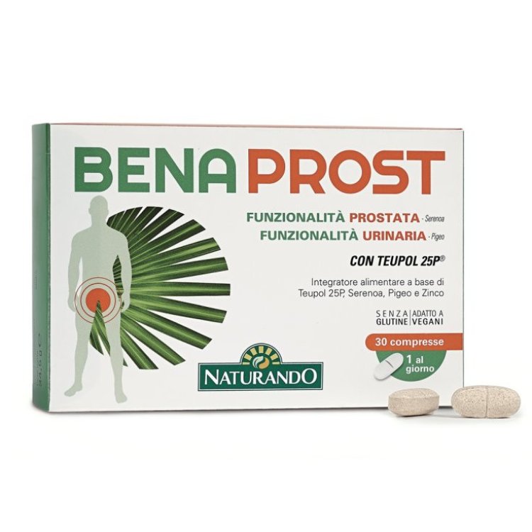 Naturando Benaprost Integratore Prostata Serenoa e Zinco 30 Compresse Naturando Benaprost Integratore Prostata Serenoa e Zinco 30 Compresse