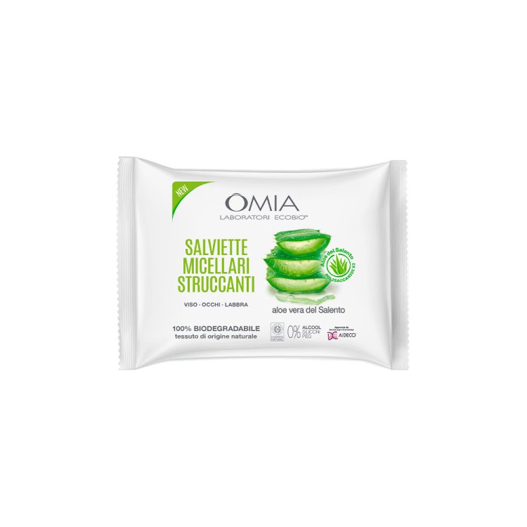 Omia Salviette Micellari Struccanti con Aloe Vera del Salento 20 pz