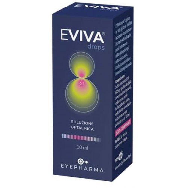Eyepharma Eviva Drops Gocce Oculari Idratanti e Lubrificanti 10 ml