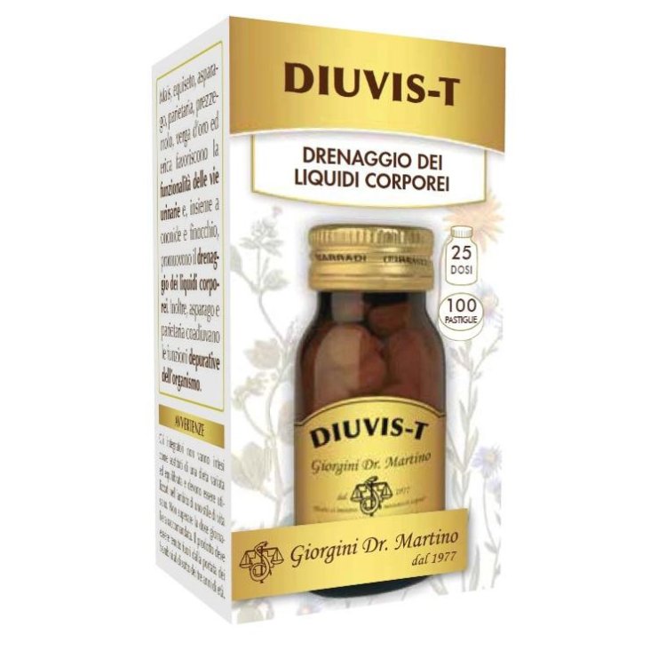 Giorgini Diuvis T Integratore Alimentare per Drenaggio 100 Pastiglie