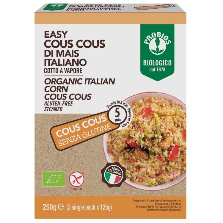 Probios Easy Cous Cous di Mais Senza Glutine 2x125g