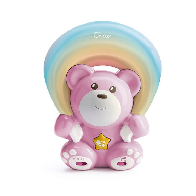 Chicco Orsetto Arcobaleno Rosa Proiettore con Melodie