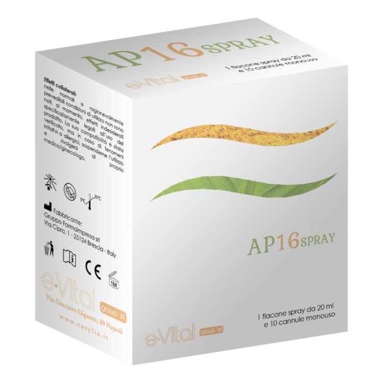 E.vitalgroup Ap 16 Spray Dispositivo Medico per Cervicite 20ml con Cannule