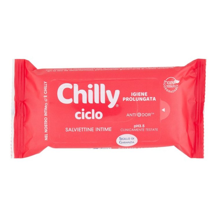 Chilly Salviettine Intime Ciclo per Igiene Intima - 12 Pezzi