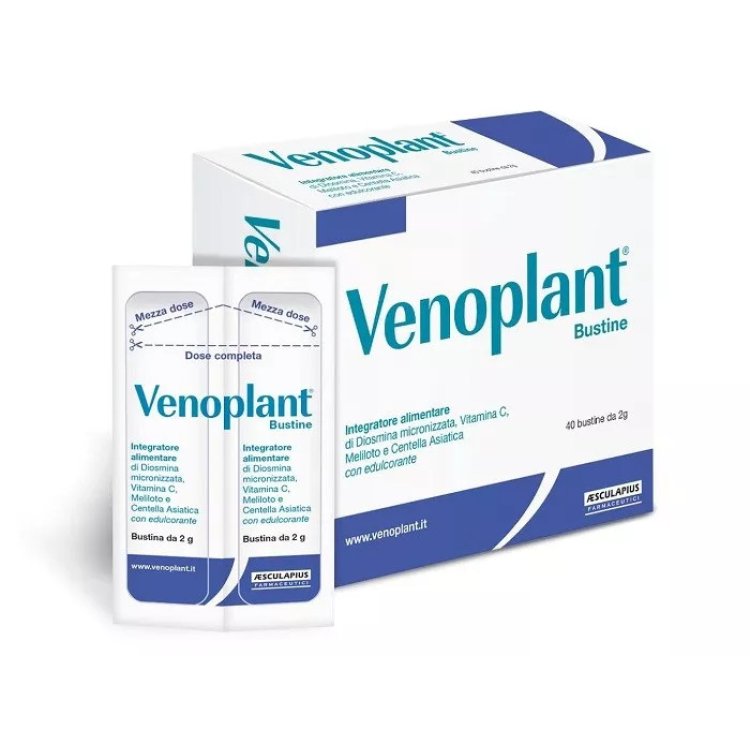 Venoplant Integratore per Funzione Venosa e Microcircolo 40 Bustine con Diosmina Venoplant Integratore per Funzione Venosa e Microcircolo 40 Bustine con Diosmina