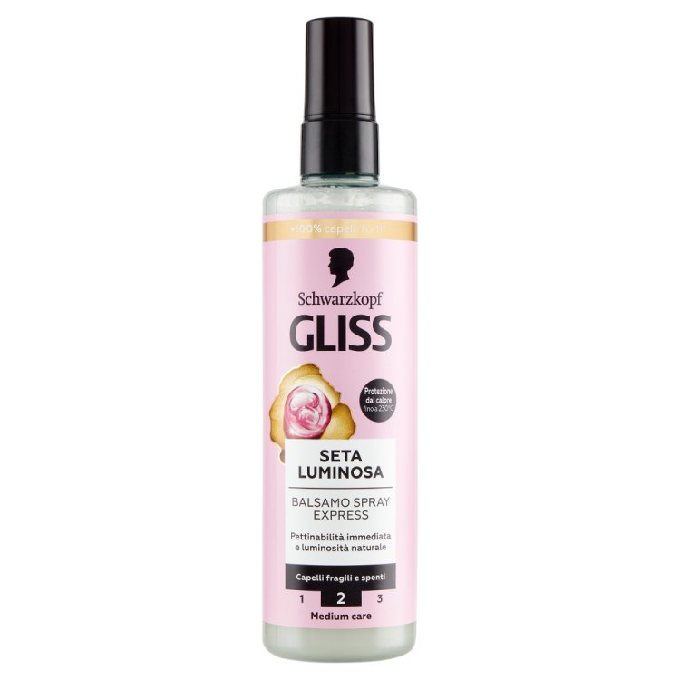 Gliss Seta Luminosa Balsamo Spray Express per capelli fragili e spenti 200 ml