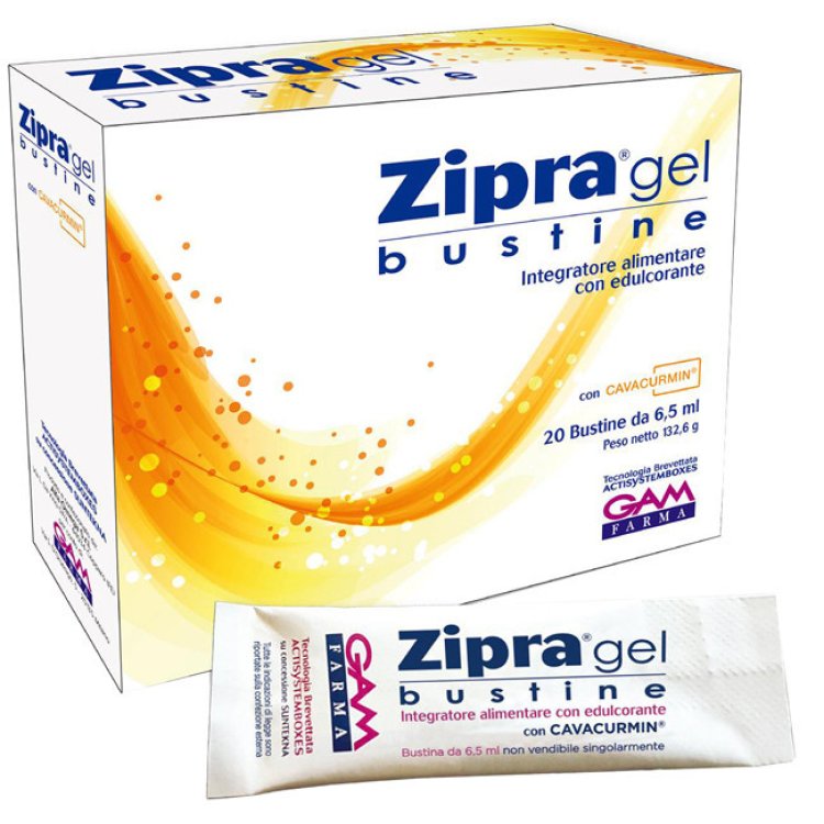 Gam Farma Zipra Gel Integratore Antiossidante e Articolare 20 Bustine Gam Farma Zipra Gel Integratore Antiossidante e Articolare 20 Bustine
