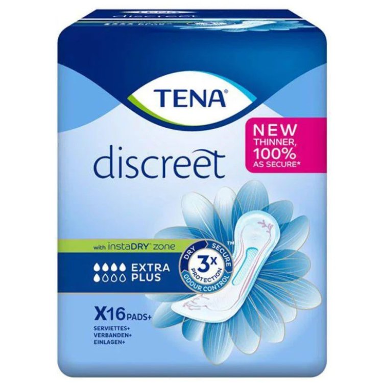 Tena Discreet Extra Assorbenti Incontinenza Leggera 10 Pezzi