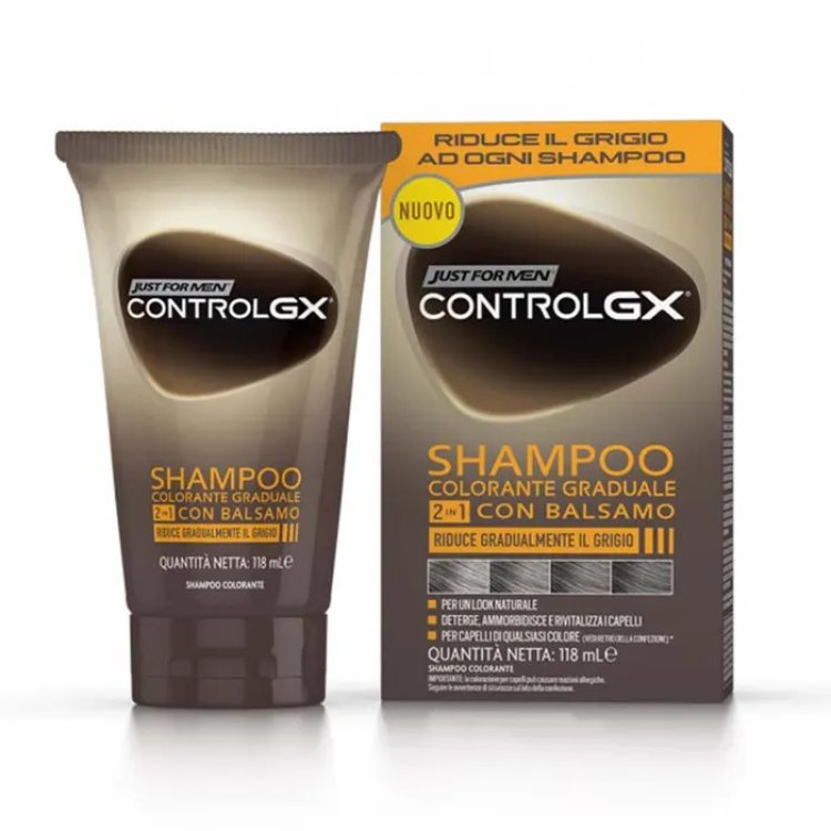 Just For Men Control GX Shampoo Colorante Graduale 2in1 con Balsamo 118ml