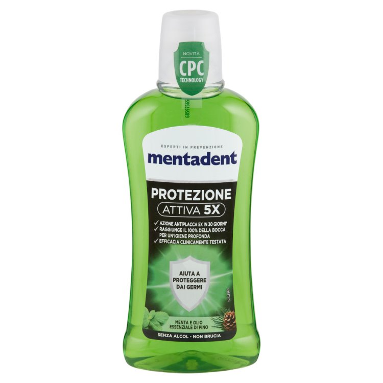 Mentadent Protezione Attiva 5X Collutorio Azione Antiplacca 400 ml