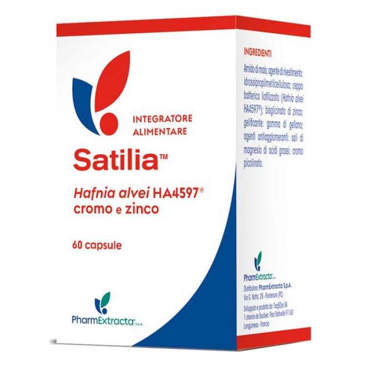 PharmExtracta Satilia Integratore Alimentare per Metabolismo e Glucosio 60 Capsule