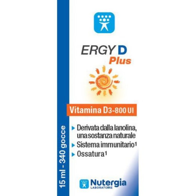 Laboratori Nutergia Ergy D Plus Integratore Vitamina D3 per Ossa e Sistema Immunitario 15ml Laboratori Nutergia Ergy D Plus Integratore Vitamina D3 per Ossa e Sistema Immunitario 15ml