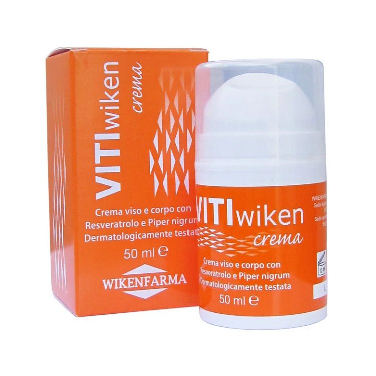 Wikenfarma Vitiwiken Crema Viso e Corpo Resveratrolo Dermatologicamente Testata 50ml