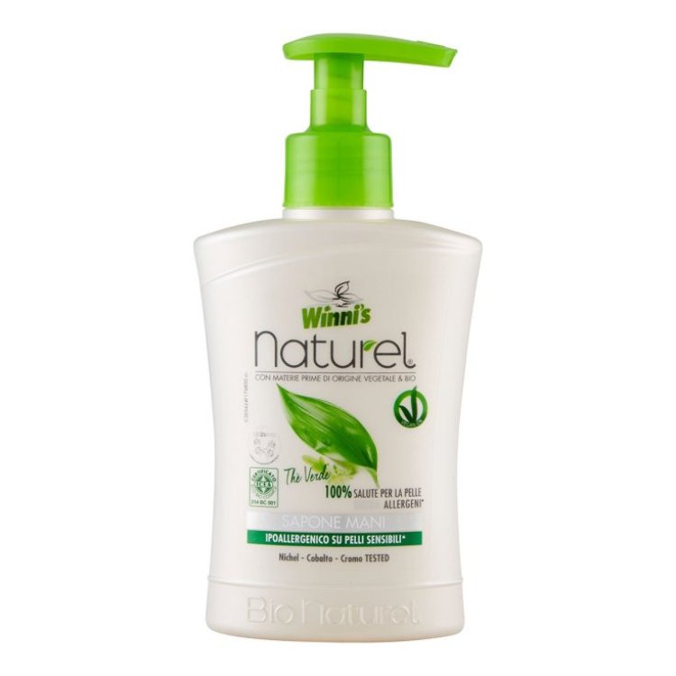 Winni's Naturel Sapone Mani Th&egrave; Verde Igiene e Morbidezza 250ml