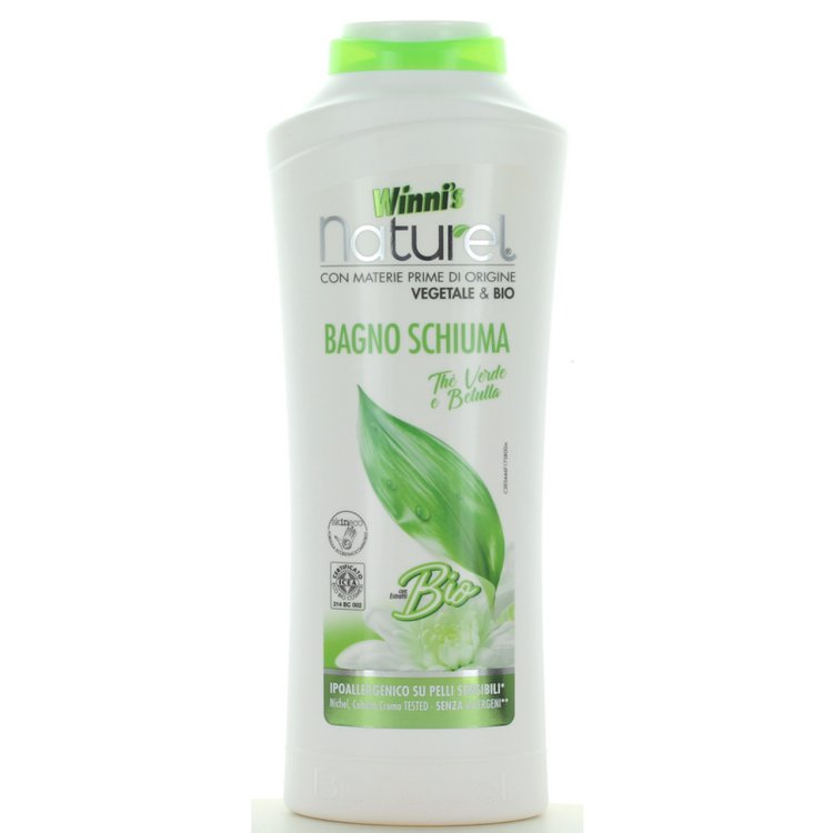 Winni's Naturel Bagnoschiuma T&egrave; Verde e Betulla per Pelli Sensibili 500 ml