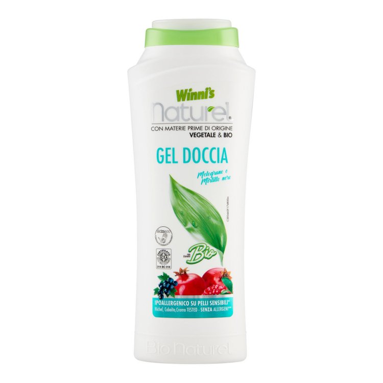 Winni's Naturel Gel Doccia Melograno e Mirtillo Nero per Pelli Sensibili 250ml