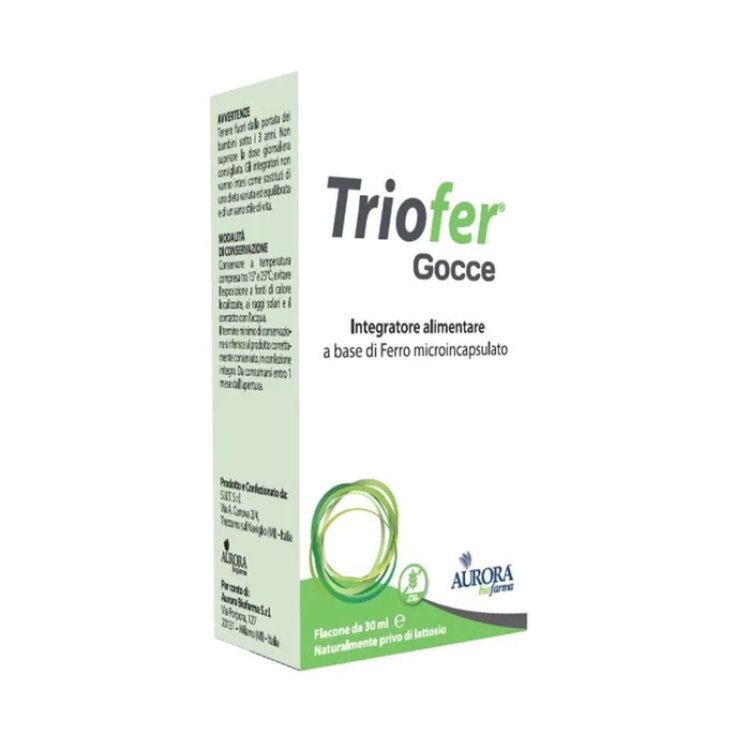 Aurora Biofarma Triofer Gocce Integratore Ferro per Bambini e Adulti 30ml