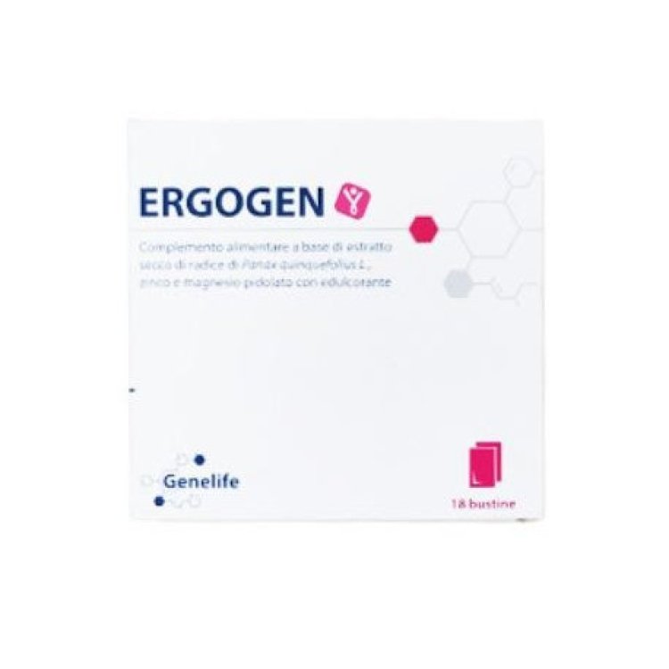 Genelife Ergogen Integratore Ricostituente con Ginseng Magnesio e Zinco - 18 Bustine