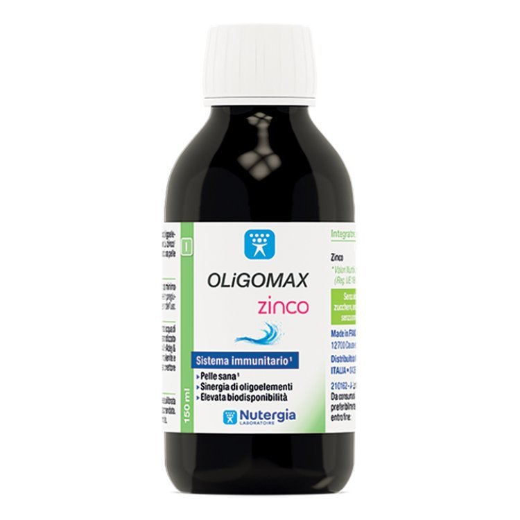 Nutergia Oligomax Zinco Integratore per Sistema Immunitario Senza Alcool 150ml