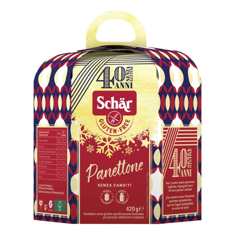 Schar Panettone Senza Glutine Senza Lattosio con Uvetta Sultanina 420g