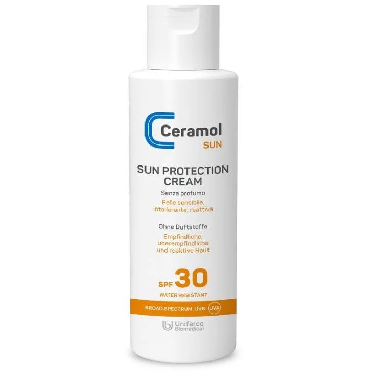 Ceramol Crema Solare SPF30 Protezione Alta per Tutti i Tipi di Pelle 200ml