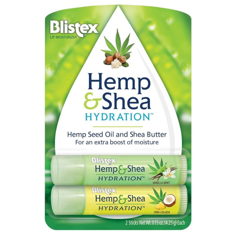 Blistex Hemp & Shea Hydration Vanilla Mint Stick Idratante Labbra 4.25g